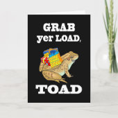 Grijp je lading, Toad - Grappige Verjaardag Toad & Kaart (Voorkant)
