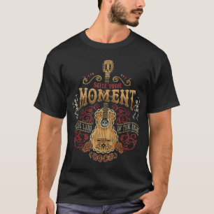 Grijp Je Moment Gitaar Grafisch T-shirt