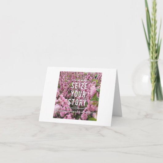 Grijp je verhaal Note Kaart - Blank Inside (Voorkant)