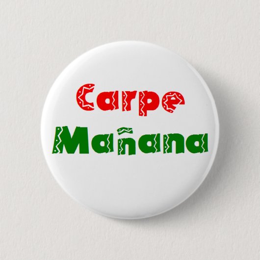 grijp morgen ronde button 5,7 cm (Voorkant)