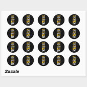 Grijp vandaag alsof het je MAT-tijd verschuldigd i Ronde Sticker (Vel)