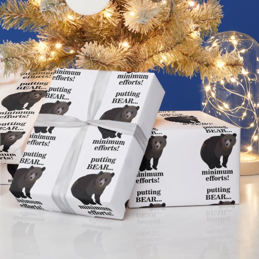 Grijpbier met minimale inspanning grappig cadeaupapier (Feestdagen)
