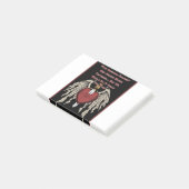 Grijpende Amerikaanse Soldaat Verscheurde Harten Post-it® Notes (Schuin)