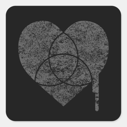 grijpgrafiek vierkante sticker (Voorkant)