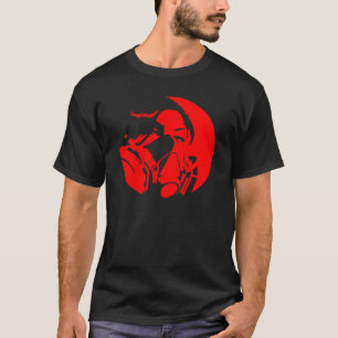 grijpmasker donkere kleur t-shirt