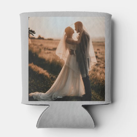 Grijs Aangepast 2 het Malplaatje van de Foto Dubbe Blikjeskoeler (Achterkant)