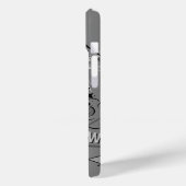 Grijs aangepast strippatroon Retro Aangepast, aang Case-Mate iPhone Case (Achterkant / Links)