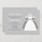 Grijs aangepast Vrijgezellenfeest nodigt uit Kaart (Voorkant / Achterkant)