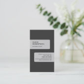 Grijs aantrekkelijk Visitekaartje (Staand voorkant)