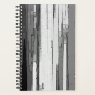 Grijs abstract B&W-kunst Planner