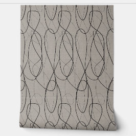 Grijs Abstract behang Modern Lines Design