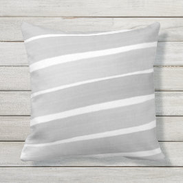 Grijs Abstract gekleurde streep buitenshuis Buitenkussen