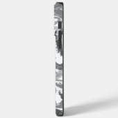 Grijs Abstract Harten iPhone Case 14 (Achterkant / Links)