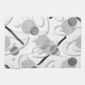 "Grijs Abstract" keukenhanddoek (Horizontaal)