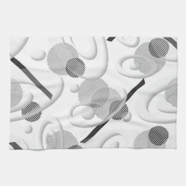 "Grijs Abstract" keukenhanddoek