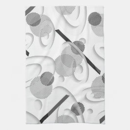 "Grijs Abstract" keukenhanddoek