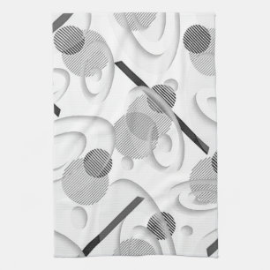 "Grijs Abstract" keukenhanddoek