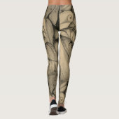 Grijs abstract leggings (Achterkant)