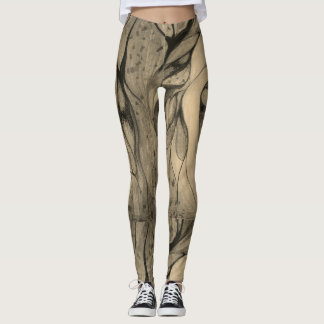 Grijs abstract leggings