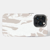 Grijs Abstract marmeren patroon iPhone Hoesje (Achterkant horizontaal)