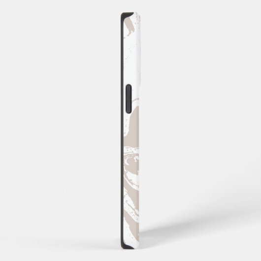 Grijs Abstract marmeren patroon iPhone Hoesje (Rechterkant)