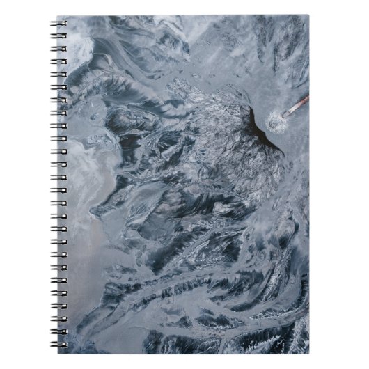 Grijs abstract schilderij notitieboek (Voorkant)