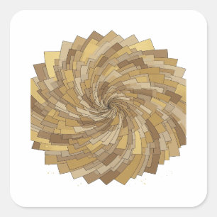 Grijs Abstract Sticker Kunst die Opvalt