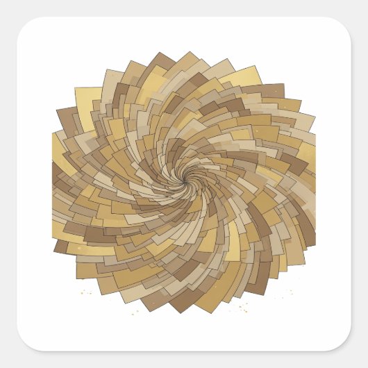 Grijs Abstract Sticker Kunst die Opvalt (Voorkant)