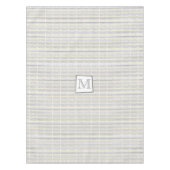 Grijs Abstract Strepen Geometrisch Patroon Tafelkleed (Voorkant)