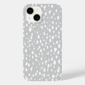 Grijs Abstract Verspreide Stippen Case-Mate iPhone Case (Achterkant)