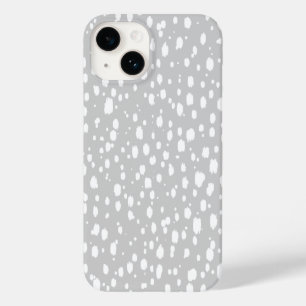 Grijs Abstract Verspreide Stippen Case-Mate iPhone Case