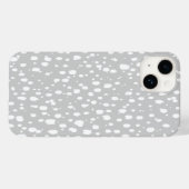 Grijs Abstract Verspreide Stippen Case-Mate iPhone Case (Achterkant (horizontaal))
