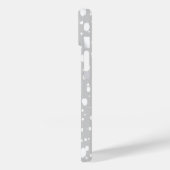 Grijs Abstract Verspreide Stippen Case-Mate iPhone Case (Achterkant / Links)