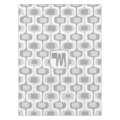 Grijs Abstract vierkantenpatroon Tafelkleed (Voorkant)