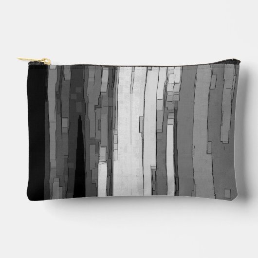 Grijs abstract zwart-wit kunstwerk etui (Voorkant)
