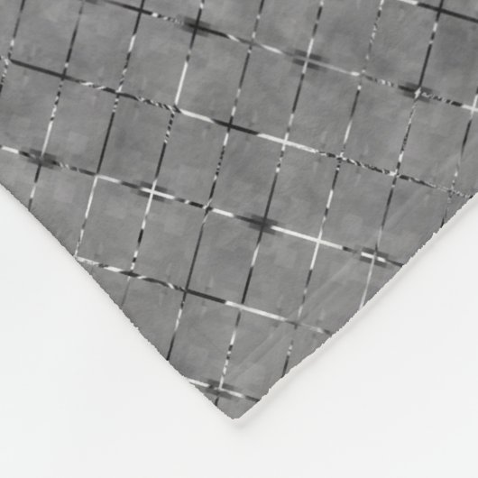 Grijs afbeelding verdeeld in rechthoek, helderheid fleece deken (Hoek)