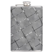 Grijs afbeelding verdeeld in rechthoek, helderheid heupfles (Voorkant)