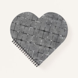 Grijs afbeelding verdeeld in rechthoek, helderheid notitieboek