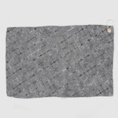 Grijs afbeelding verdeeld in rechthoeken, lijndraa golfhanddoek (Horizontaal)