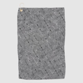 Grijs afbeelding verdeeld in rechthoeken, lijndraa golfhanddoek