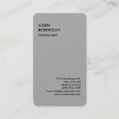 Grijs afgeronde exclusieve speciale moderne unieke visitekaartje (Voorkant)