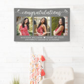 Grijs Afstuderen 3 Foto Moderne kalligrafie Hartel Spandoek (Insitu)