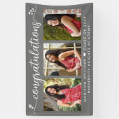 Grijs Afstuderen 3 Foto Moderne kalligrafie Hartel Spandoek (Verticaal)