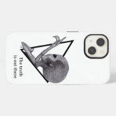 Grijs Alien, de waarheid is daarbuiten iPhone Hoesje (Achterkant horizontaal)