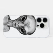 Grijs Alien, ik wil geloven iPhone Hoesje (Achterkant horizontaal)