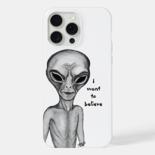 Grijs Alien , Ik wil geloven iPhone 15 Pro Max Case