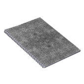 Grijs alligatorleer notitieboek (Rechterzijde)