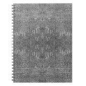 Grijs alligatorleer notitieboek (Voorkant)