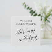 Grijs als we je kunnen knuffelen uitgestelde bruil kaart (Staand voorkant)