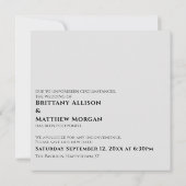 Grijs als we je kunnen knuffelen uitgestelde bruil kaart (Achterkant)